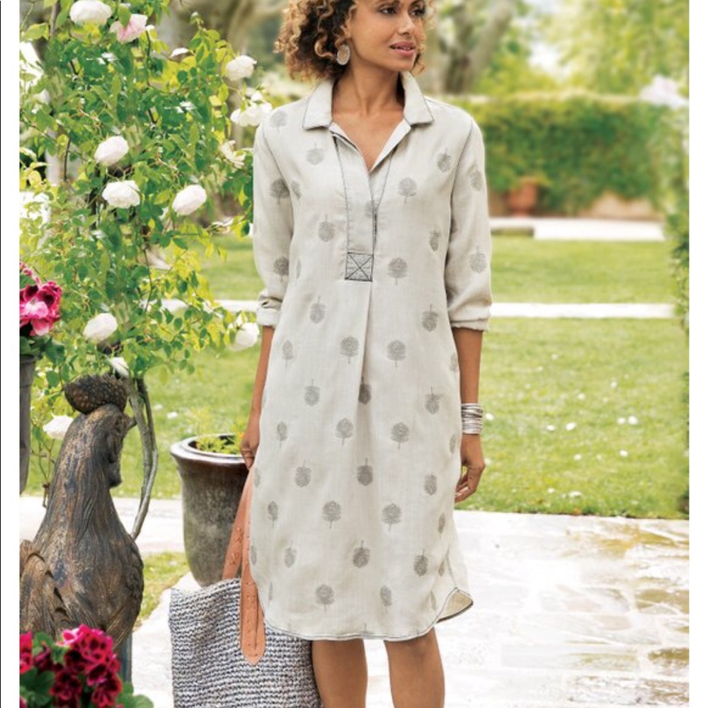 Soft Surroundings paisley park dress size L